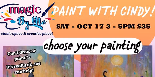 PAINT WITH CINDY - HALLOWEEN THEMES!