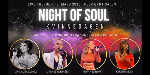 Night of Soul \u2013 en magisk kveld for henne! \/\/ Grieghallen