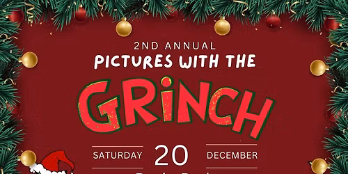 Pictures with the Grinch at Basin Park
