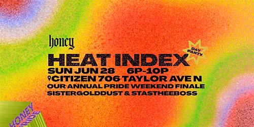HEAT INDEX | HONEY'S Pride Finale: Sunset patio party at Citizen!