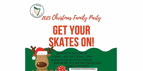 NT Irish Association 2025 Family Christmas Party - 2 session times