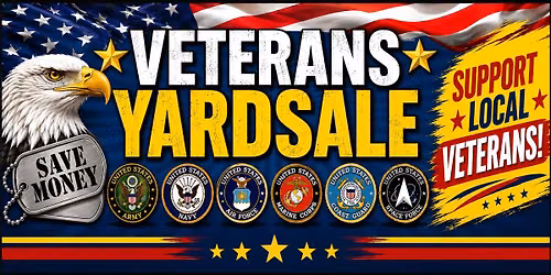Veterans outdoor Yardsale!