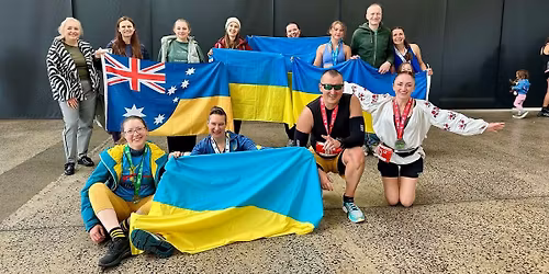 Team Ukraine at the Hobart Marathon Festival