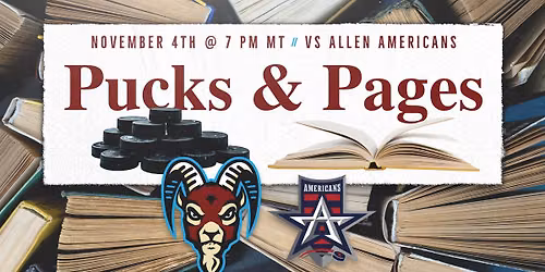 Pucks & Pages Night | New Mexico Goatheads