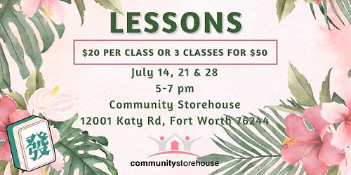 Mahjong Lessons For A Cause