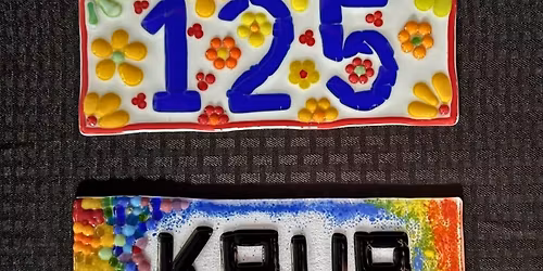 Glass Fusing: Name or Number Plate