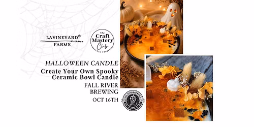 Halloween Candle- Create Your Own Spooky Ceramic Bowl Candle