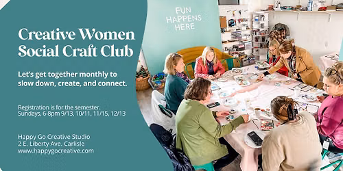 Creative Women Social Craft Club (Runs September to December)