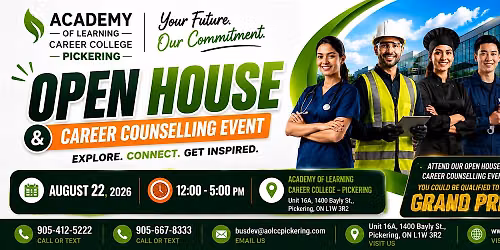 Your Future Starts Here! Join Our Open House & Career Counselling Event