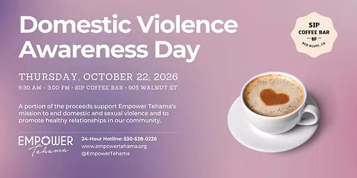 SIP Coffee Bar - Domestic Violence Awareness \/ Wear Purple Day