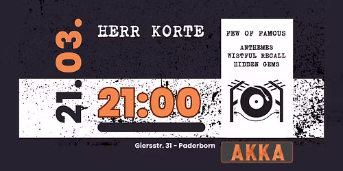 Dj Herr Korte in der AKKA