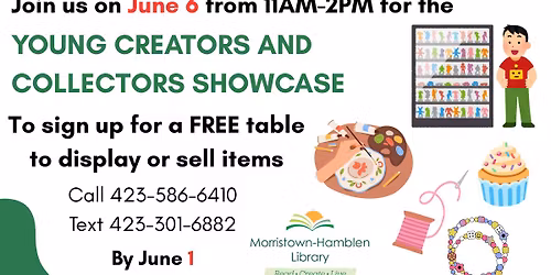 Young Creators and Collectors Showcase June 6