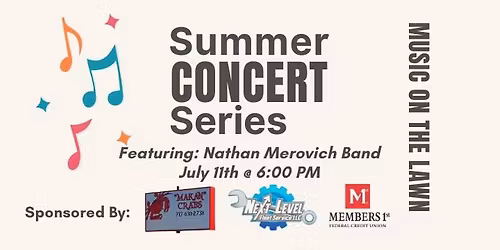 HFCOG Summer Concert Series: Nathan Merovich Band