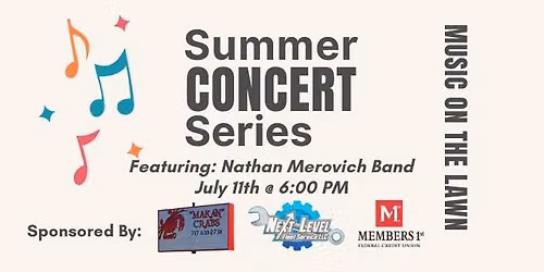 HFCOG Summer Concert Series: Nathan Merovich Band