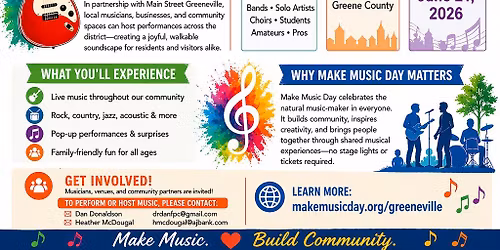 Make Music Day Greeneville 2026