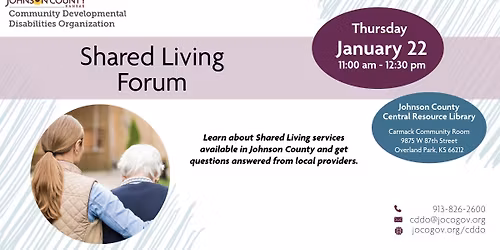 Johnson County CDDO: Shared Living Forum