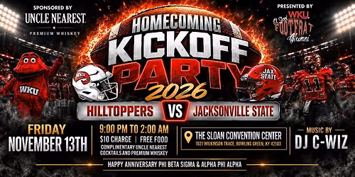 WKU Homecoming Kickoff Party 2026 | Ol Skool FootFrat Alumni