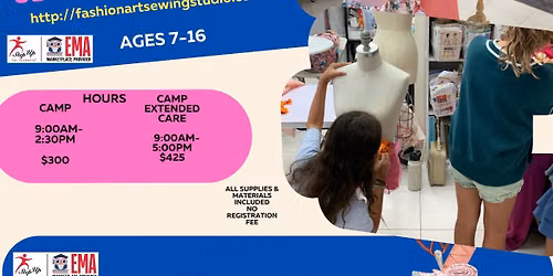 Sewing, Crochet & Fashion Design Summer Camp