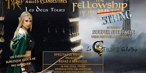 *COMPLET* Souper-spectacle \u00e0 la Chope Gobeline - Special Lord of the Ring 2