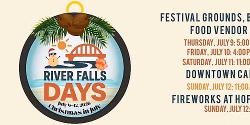 River Falls Days 2026: Christmas in July