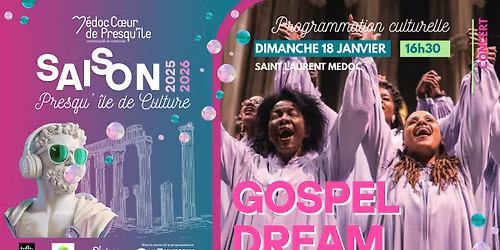 CONCERT (Payant) .\u00b7\u2605 GOSPEL DREAM \u2605\u00b7. Association Gospel Dream