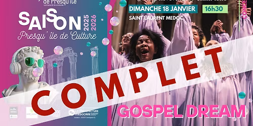 CONCERT COMPLET .\u00b7\u2605 GOSPEL DREAM \u2605\u00b7. Association Gospel Dream