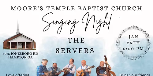 January Singing with The Servers