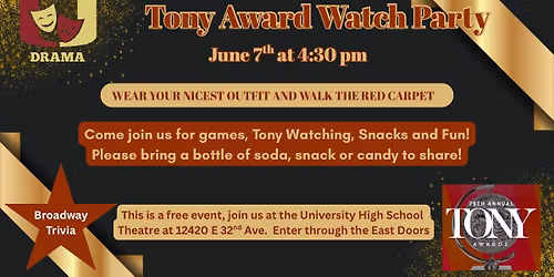 Tony Award Watch Party!