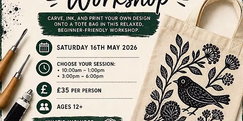 Lino Cutting and Tote Bag Printing Workshop
