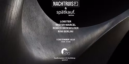 NACHTRUIS & Sp\u00e4tkauf | Poppodium | Cpunt