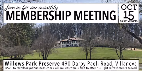 October Member Meeting