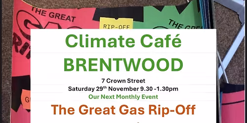 Climate Caf\u00e9\u00ae Brentwood - November 2025