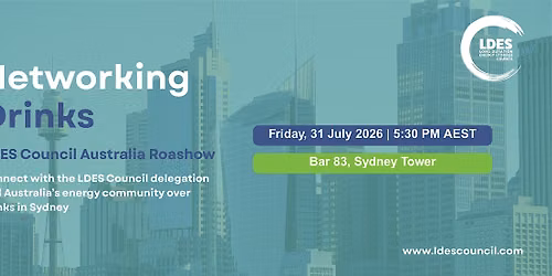 LDES Council Australia Roadshow 2026 \u2014 Sydney Networking Drinks