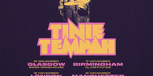 Tinie Tempah Glasgow Tickets