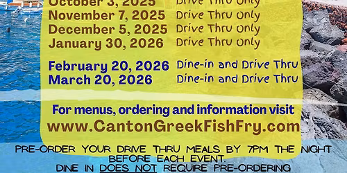 Canton Greek Fish Fry - DRIVE THRU ONLY