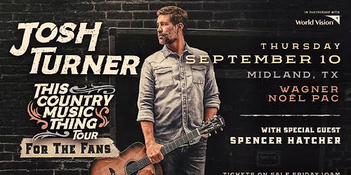 Josh Turner - This Country Music Thing Tour