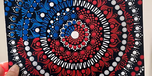 Patriotic Mandala Door Hanger at The Soul Purpose
