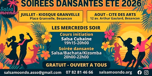Cours initiation salsa et soir\u00e9e salsa\/bachata\/kizomba