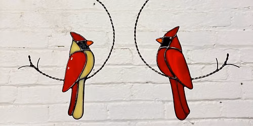 Cardinal Suncatcher Stained Glass Workshop
