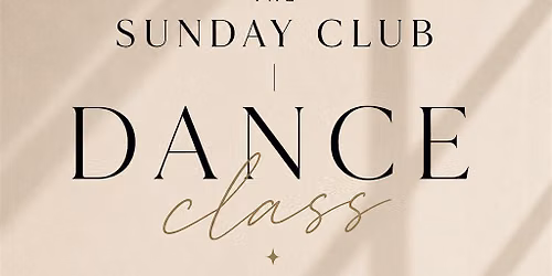 The Sunday club dance class