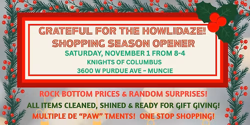 Grateful for the Howlidaze - Shopping Event