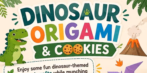 \ud83e\udd96 Dinosaur Origami & Cookies \ud83c\udf6a