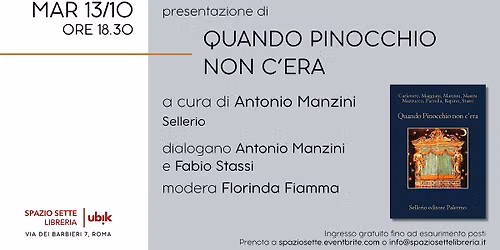 Presentazione di "Quando Pinocchio non c'era"