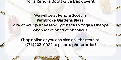 Kendra Scott Gives Back: Yoga 4 Change at Pembroke Gardens