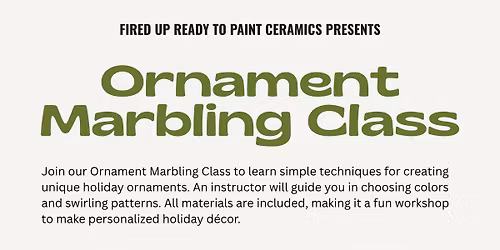 Ornament Marbling Class