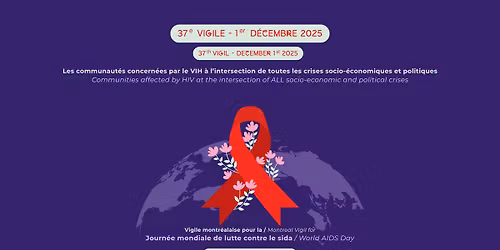 Vigile montr\u00e9alaise du 1er d\u00e9cembre - Journ\u00e9e mondiale de lutte contre le sida