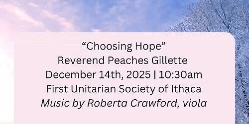 Sunday Service: "Choosing Hope"