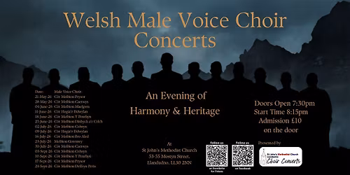 Welsh Male Voice Choir Concert - C\u00f4r Meibion Prysor