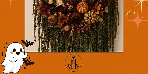 Luxury Gothic Autumn Wreath Workshop