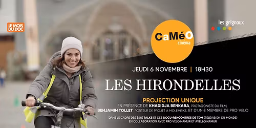 \ud83d\udeb2 LES HIRONDELLES | Projection et \u00e9changes au Cam\u00e9o